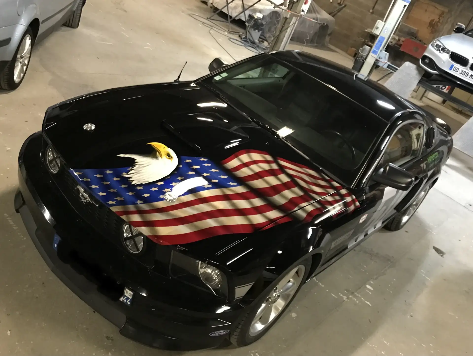 ford-mustang-aerographie-drapeau-americain